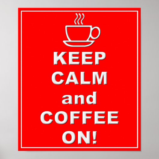 Koffie op Poster (Voorkant)