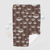 Koffie op strepen golfhanddoek (Insitu)