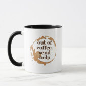 Koffie Op Stuur Hulp Grappige Caffeïne Verslaafde Mok (Links)