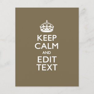 Koffie op toppen kalm en Jouw tekst eenvoudig houd Flyer