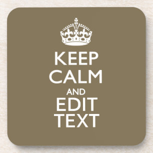 Koffie op toppen kalm houden en gemakkelijk Jouw t Bier Onderzetter