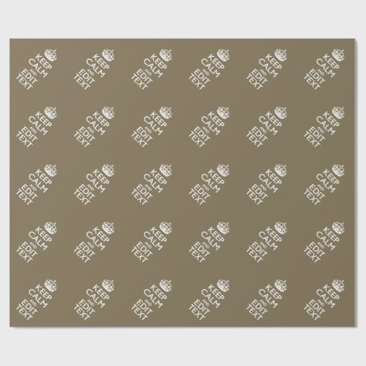 Koffie op toppen kalm houden en gemakkelijk Jouw t Cadeaupapier (Vlak)