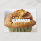 Koffie op Visitekaartje zonder kop (Achterkant)