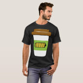 Koffie Opladen Batterij Graphic Plus Size T-shirt (Voorkant volledig)