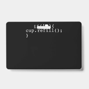 Koffie Opvul Slimme Codeer Software Engineer Badge