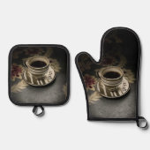 Koffie Ovenwant & Pannenlap Set (Voorkant)