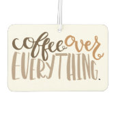 Koffie over alles luchtverfrisser (Achterkant)