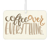 Koffie over alles luchtverfrisser (Voorkant)