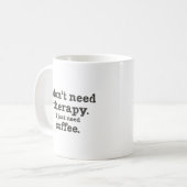 Koffie over counseling koffiemok (Voorkant links)