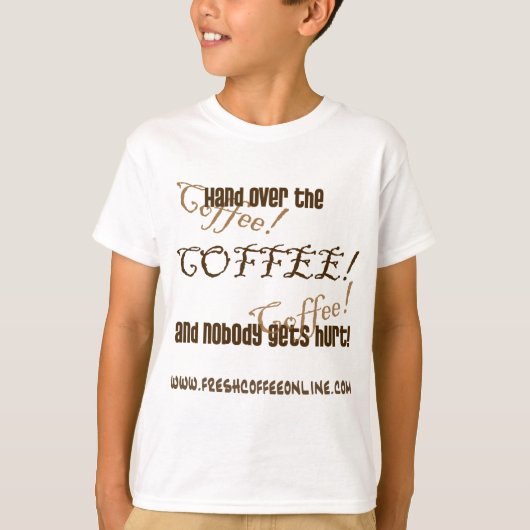 Koffie overslaan t-shirt (Voorkant)