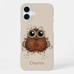 Koffie Owl aangepaste telefoongesprekken iPhone 16 Plus Hoesje