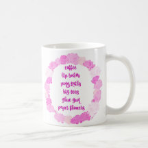 Koffie, papierbloemen