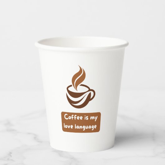 Koffie Papieren Beker (Voorkant)