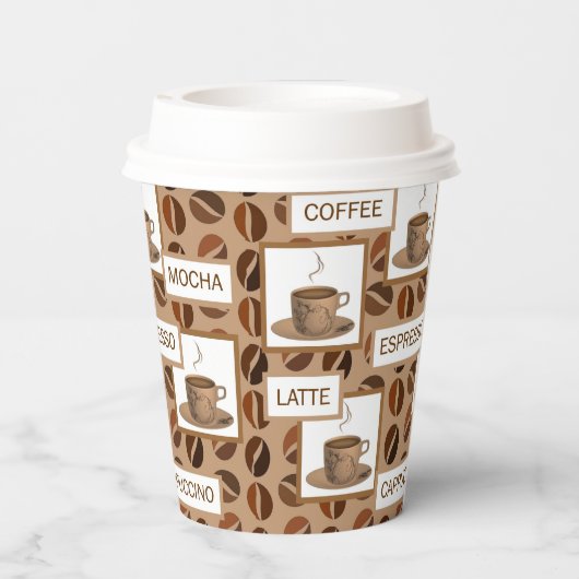 Koffie Papieren Bekers (Achterkant)