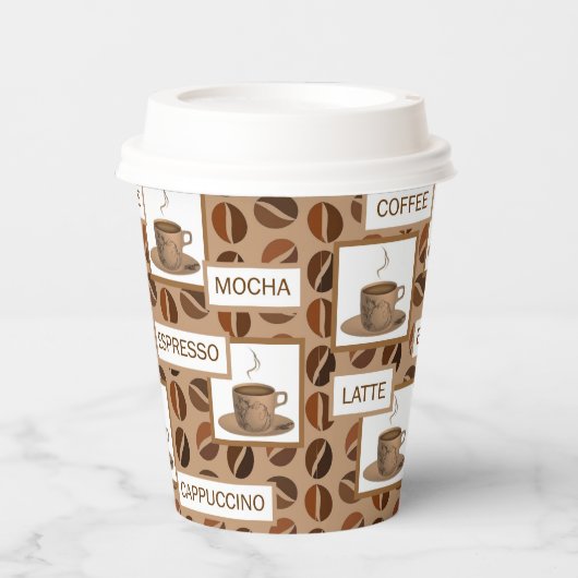 Koffie Papieren Bekers (Voorkant)