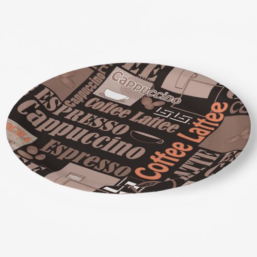 Koffie Papieren Bordje (Gekanteld)
