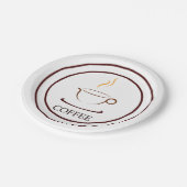 Koffie Papieren Bordje (Gekanteld)