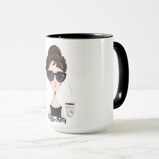 Koffie parels en koffie-Mok Mok (Voorkant rechts)