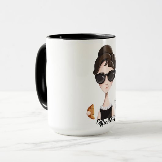 Koffie parels en koffie-Mok Mok (Voorkant links)