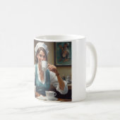 Koffie, patiënten en sarcasme: nippen met een glim koffiemok (Voorkant rechts)