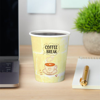 Koffie pauze papieren bekers