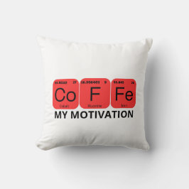 Koffie Periodiek Tafelelement Kussen