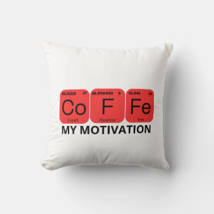 Koffie Periodiek Tafelelement Kussen