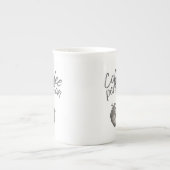 Koffie Persoon Grappige Typografie Porselein Kop (Voorkant)