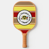 Koffie, Pickleball, Wijn, Pickleball Addict herhal Pickleball Paddle (Voorkant)