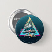 koffie - plant cosmico ronde button 5,7 cm (Voorkant /achterkant)
