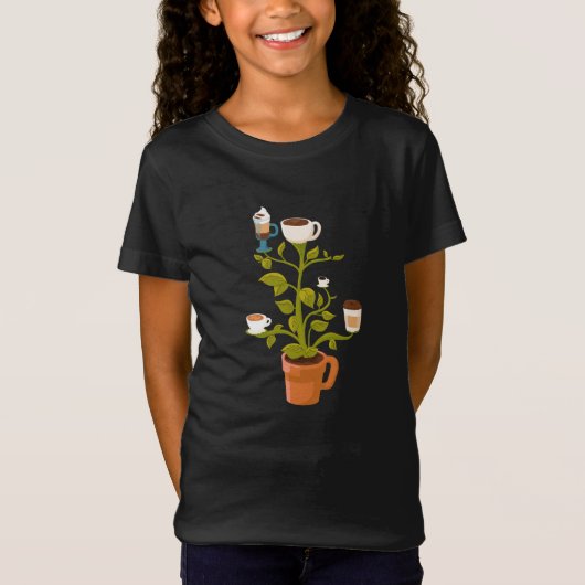 Koffie-Plant T-shirt (Voorkant)