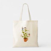 Koffie-Plant Tote Bag (Achterkant)