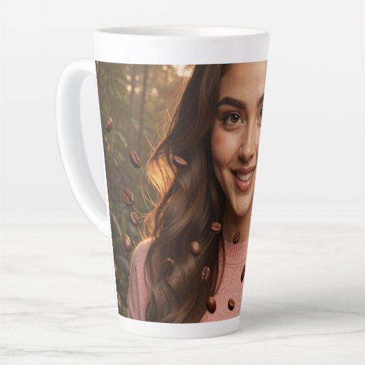 KOFFIE Plezier - Latte Mok (Linkerhoek)