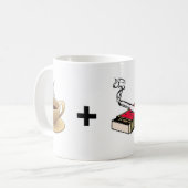 Koffie plus sigaretten is een goede Mok voor Man (Voorkant links)