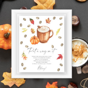 Koffie Pompoen Bruidsmeisjesfeest Zet een ring ero Poster