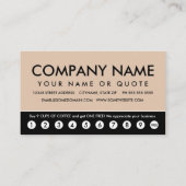 koffie ( ponskaart ) klantenkaartje (Achterkant)