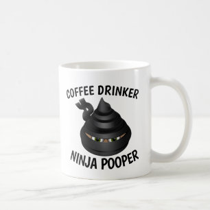 KOFFIE POOP NINJA POOPER MOKKEN