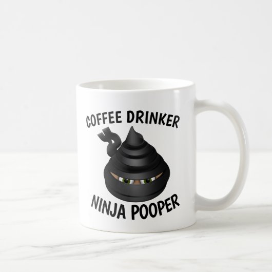 KOFFIE POOP NINJA POOPER MOKKEN (Rechts)