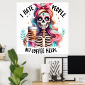 Koffie Poster (Thuiskantoor)