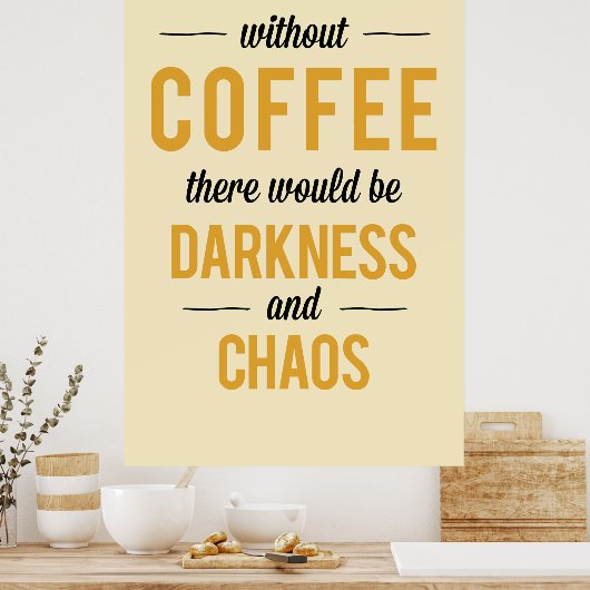 Koffie Poster (Keuken)