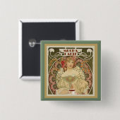  koffie-Poster Button (Voorkant /achterkant)