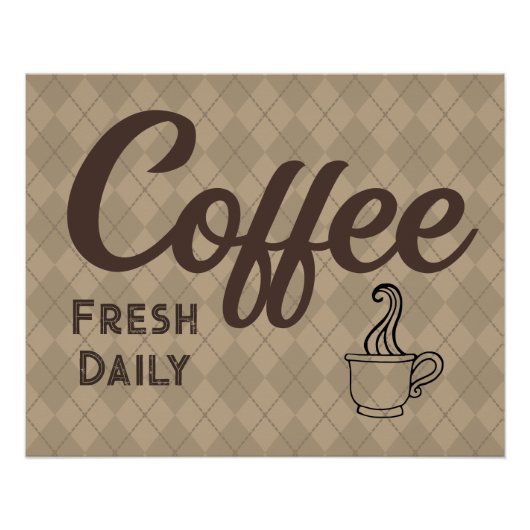 Koffie-Poster Perfect Poster (Voorkant)