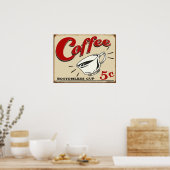  koffie-Poster Poster (Keuken)