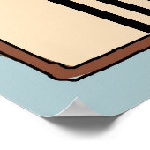  koffie-Poster, tekst wijzigen Poster (Hoek)