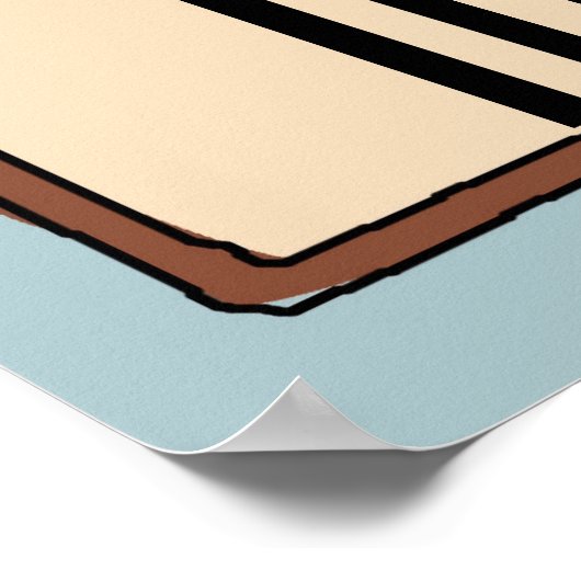  koffie-Poster, tekst wijzigen Poster (Hoek)