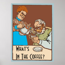  koffie-Poster, tekst wijzigen Poster