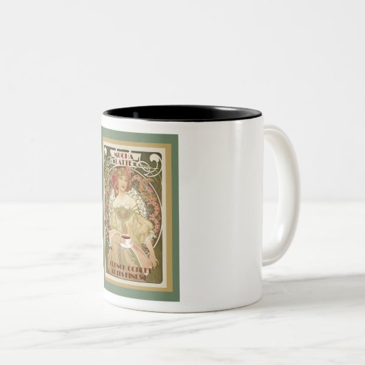  koffie-Poster Tweekleurige Koffiemok (Voorkant rechts)