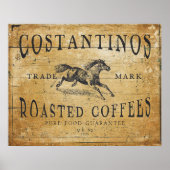  Koffie Poster voor Decoupage of Collage (Voorkant)