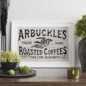  koffie Poster Wall Art of decoupage papier