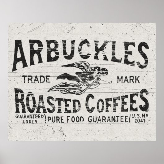  koffie Poster Wall Art of decoupage papier (Voorkant)